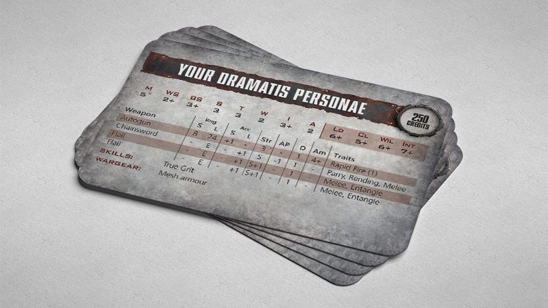 Necromunda Fighter Card Photoshop Template: Create Your Own Dramatis Personae!